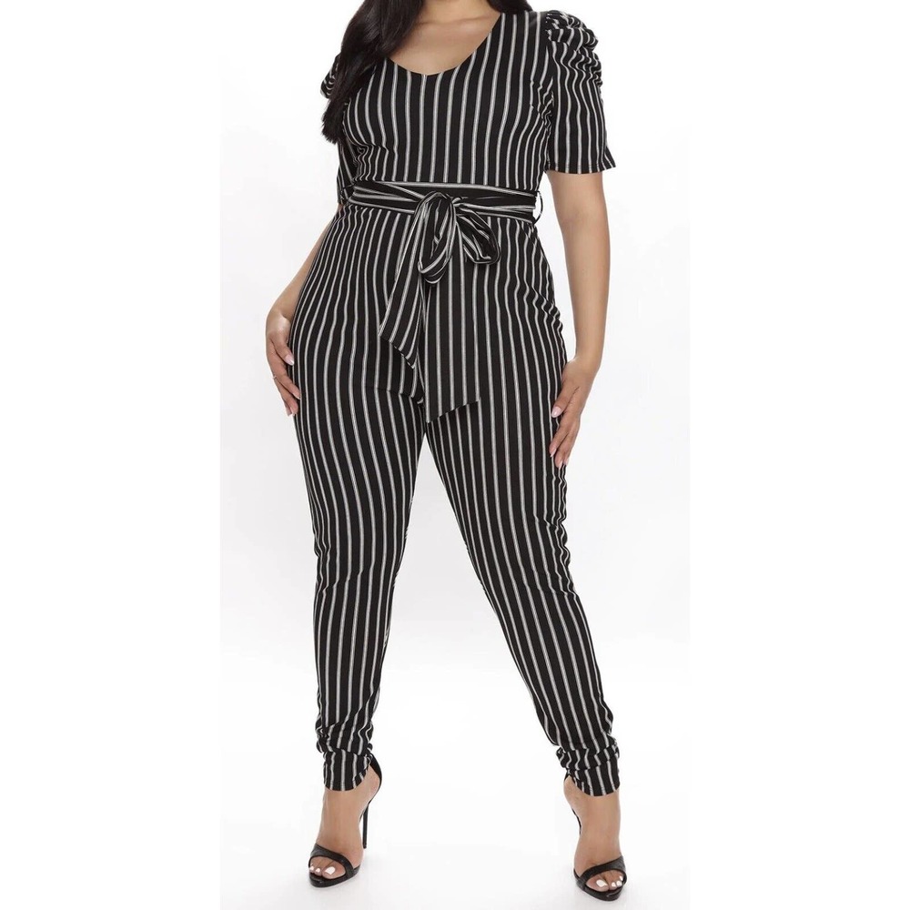 Setting An Example Puff Sleeve Romper - Black/combo